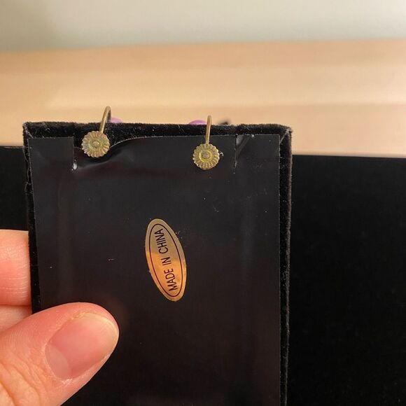 Porcelain Denton England Screwback Flowers - Picture 3 of 6